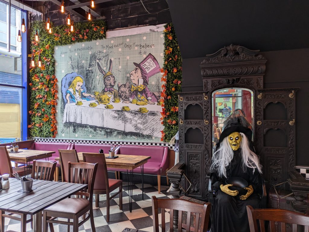 witch scenery in bar